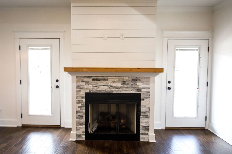 Brick Mantel Installation